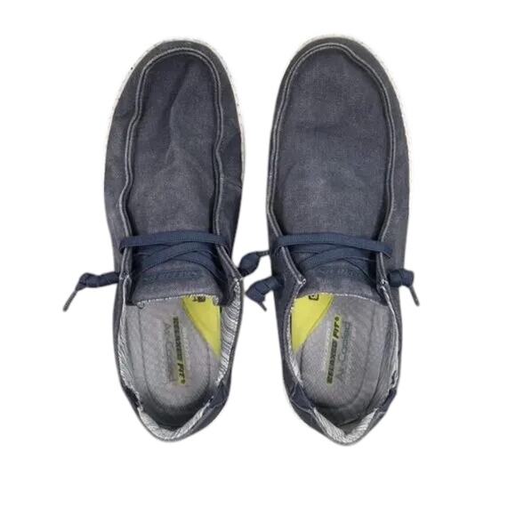 Skechers Shoes Mens 12 Casual Slip On Sneakers Relaxed Fit Memory Foam Goga Mat main image 14